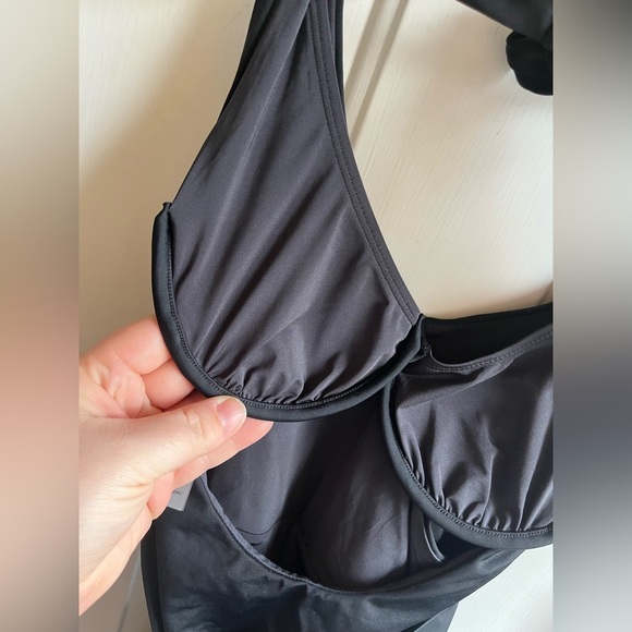 Onia NWT Elena Halter Tie Waist One Piece Swimsuit in Black Size Small - Picture 10 of 11